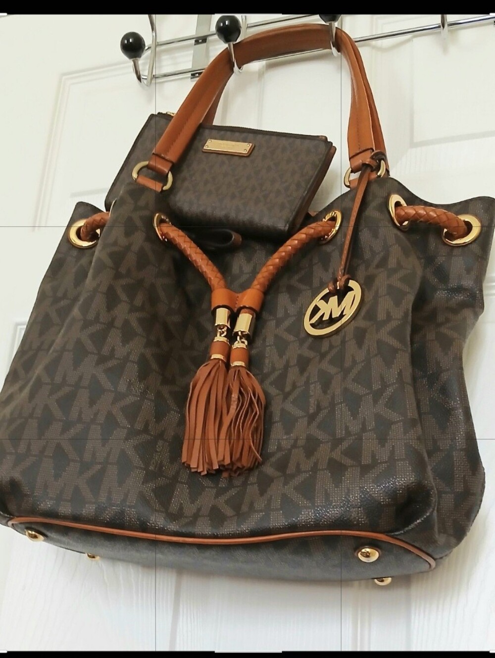 Original Michael Kors Drawstring Bag & Wallet